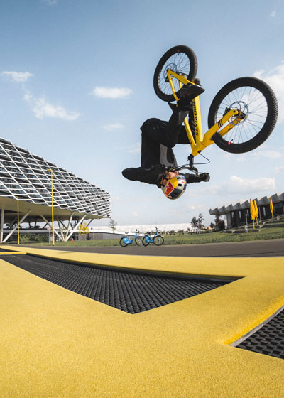 Danny MacAskill rides adidas HQ